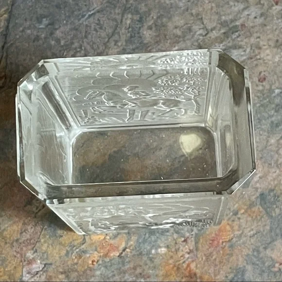 ART DECO CZECH FROSTED CIGARETTE 🚬 HOLDER -EQUESTRIAN 🐎 THEME CIRCA 1935 EUC